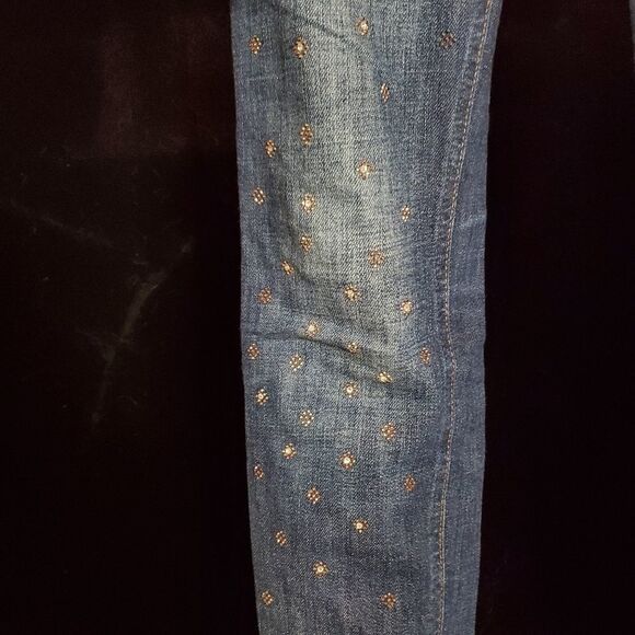 Hollister Rhinestone Embellished Blue Jeans (1R) - Picture 3 of 6